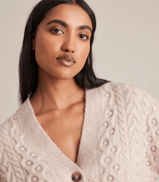 Crop Cable Knit Cardigan | Target Australia