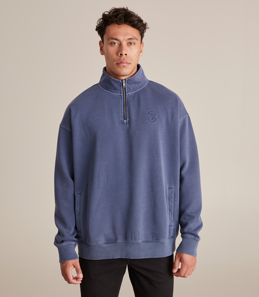 Commons Quarter Zip Oversized Jumper | Target Australia