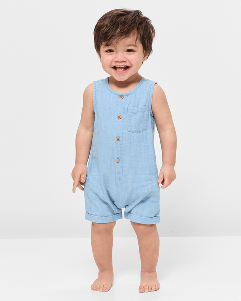 Baby Button Thru Romper | Target Australia