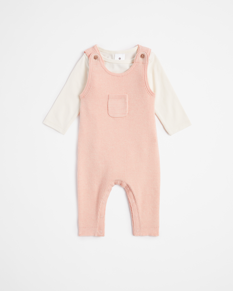 Baby Rib Knit Overall 2 Piece Set | Target Australia