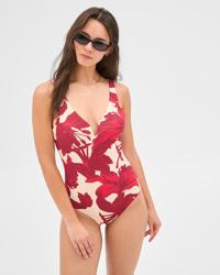 Red Painterly Floral