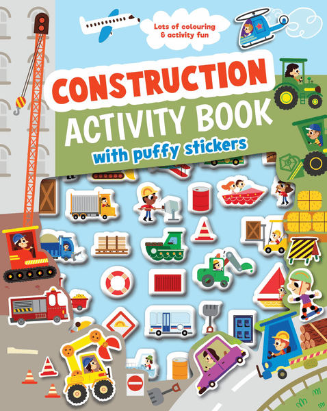 Puffy Sticker Book - Construction | Target Australia
