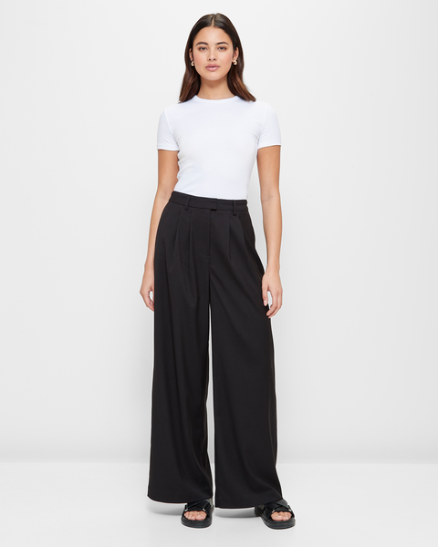 Pleat Front Wide Leg Trousers - Lily Loves | Target Australia