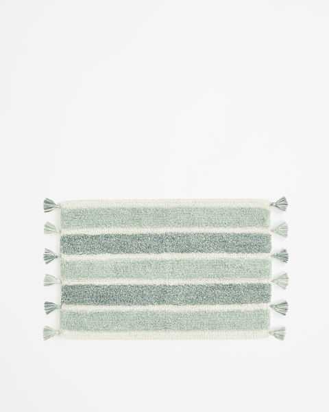 Bath Mat Camden Stripe - Sage | Target Australia