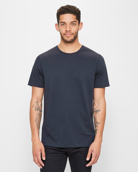 Supima Cotton T-Shirt - Preview - Navy Blue | Target Australia