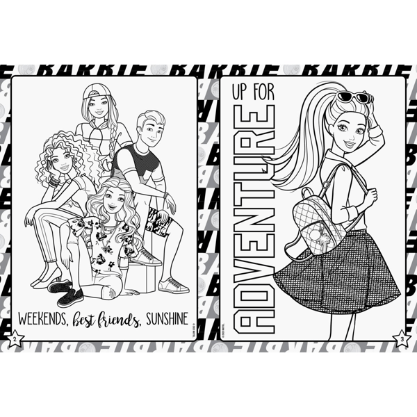 Barbie Shopping Drawing Barbie Fashion Fairytale Coloring Pages