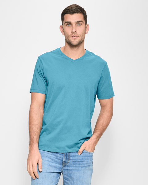 Australian Cotton V-Neck T-Shirt | Target Australia