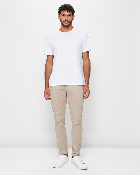 Australian Cotton Tapered Chino Pants - Sand | Target Australia