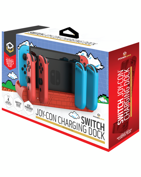 Powerwave Switch Joy-Con Charging Dock Retro Bricks | Target Australia