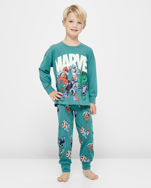 Marvel Cotton Pyjama Set | Target Australia