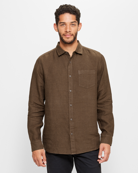 Long Sleeve Linen Shirt | Target Australia
