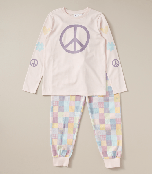 Kids Family Matching Patchwork Cotton Pyjama Set Target Australia