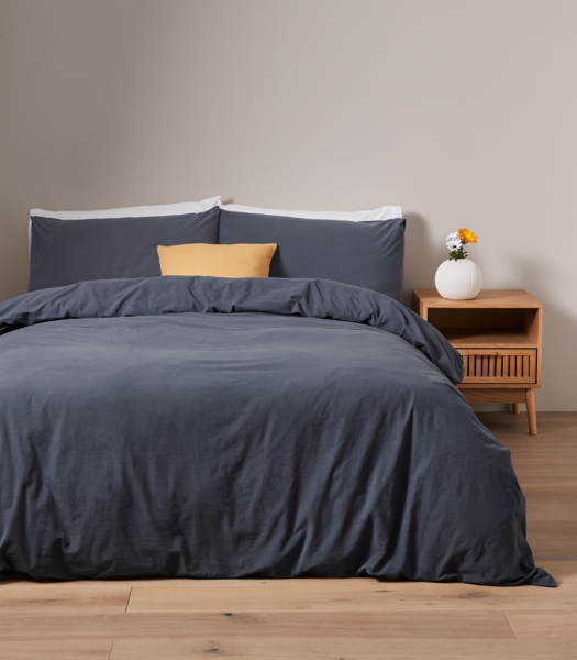 Arlo Stonewash Quilt Cover Set | Target Australia