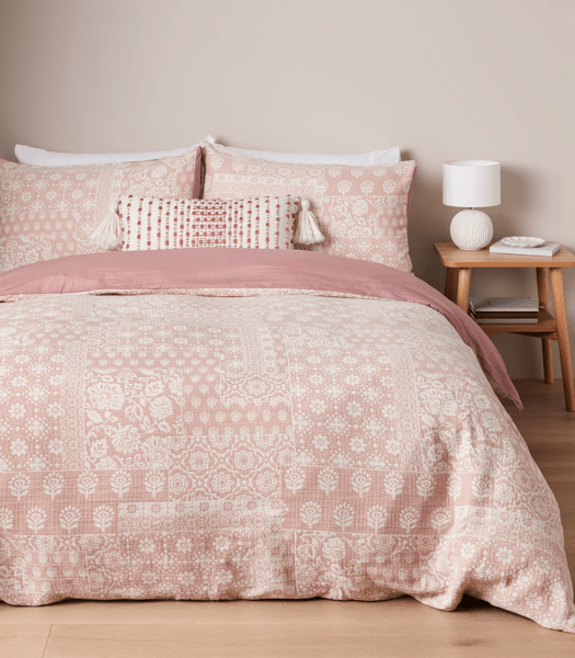 Ellery Tile Textured Quilt Cover Set Target Australia