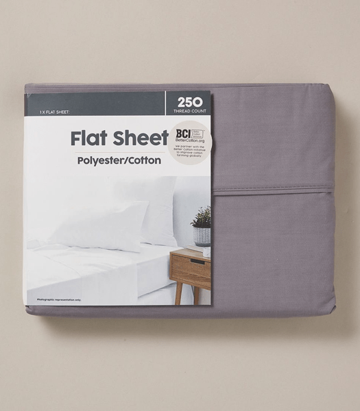 250 Thread Count Polyester Cotton Flat Sheet Target Australia