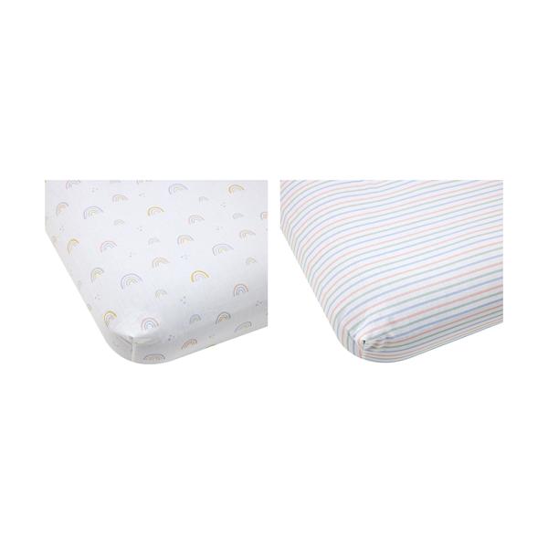 Organic Cotton Fitted Cot Sheets, 2 Pack Anko Target Australia