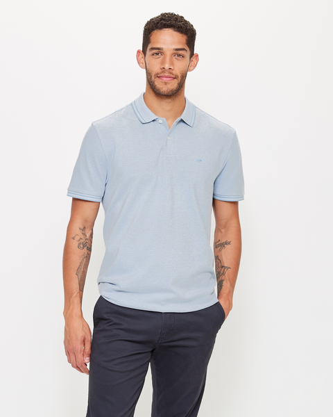 Short Sleeve Textured Polo Shirt | Target Australia