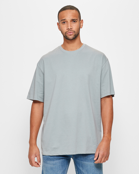 Australian Cotton Oversized T-Shirt - Alloy | Target Australia