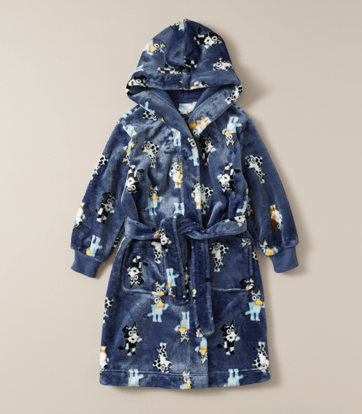 Kids Bluey Fleece Dressing Gown Target Australia