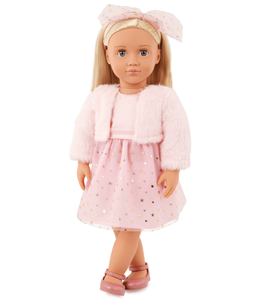 Our Generation Miranda 18-inch Fashion Doll with Pink Dress Outfit