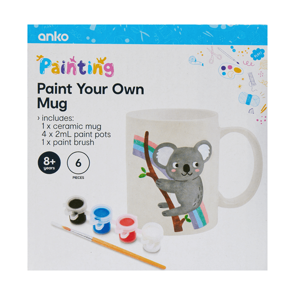 Paint Your Own Mug 6 Piece Set Anko Target Australia