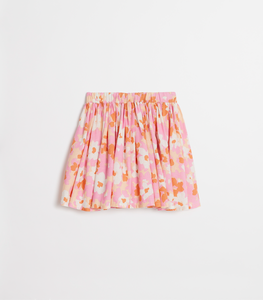 Linen Blend Floral Skirt | Target Australia