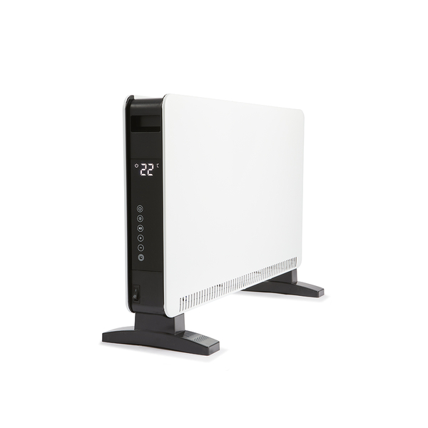 Convection Heater with Timer, White and Black - Anko