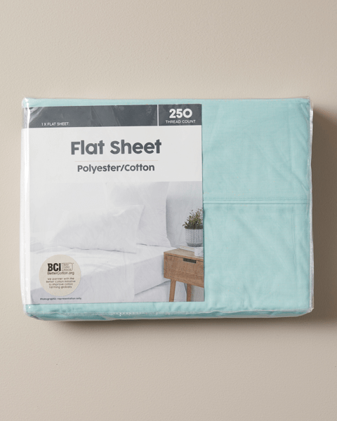 250 Thread Count Polyester Cotton Flat Sheet Target Australia