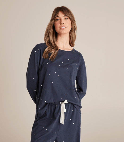 Boxy Print Long Sleeve Sleep T-Shirt | Target Australia