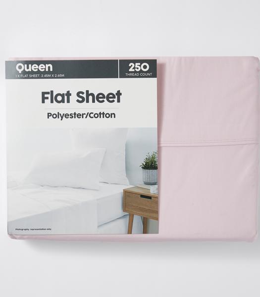 250 Thread Count Polyester Cotton Flat Sheet Target Australia