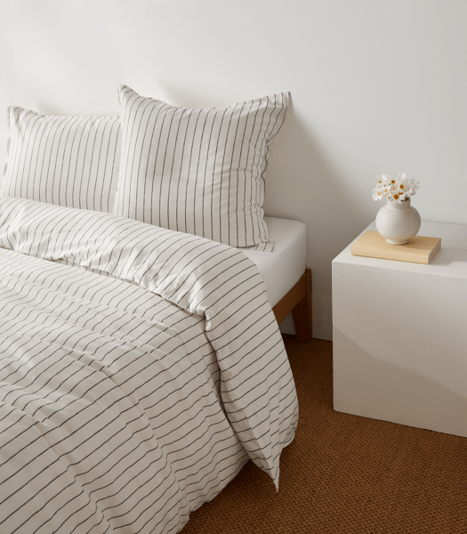 Stuart Stripe Linen/Cotton European Pillowcase Target Australia