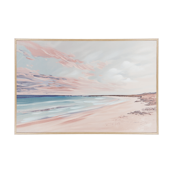 Sunset beach framed canvas anko target australia