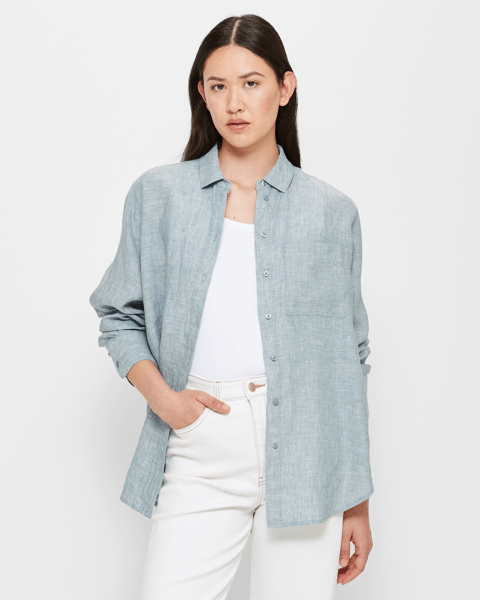 European Linen Long Sleeve Shirt Target Australia