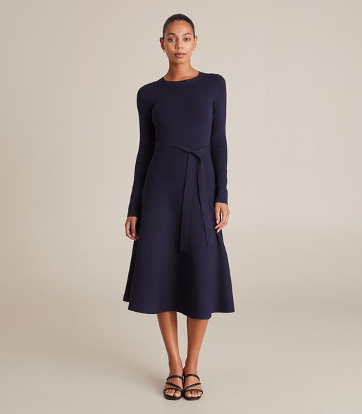 Preview Belted Knit Midi Dress | Target Australia
