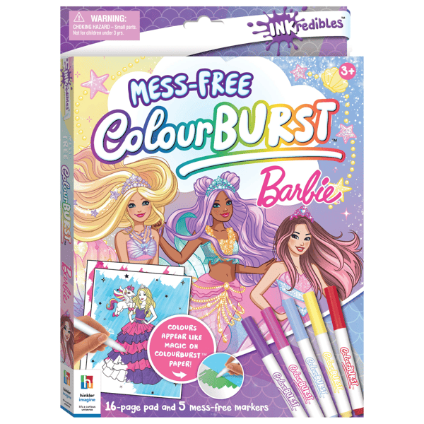 INKredibles Mess-Free ColourBurst Barbie Activity Kit - Book