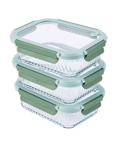 Anko Set of 3 1L Glass Food Storage Containers | Target Australia