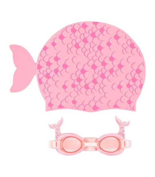 Pacific Club x Sunnylife Swimming Cap & Goggles Set Pearl the Mermaid
