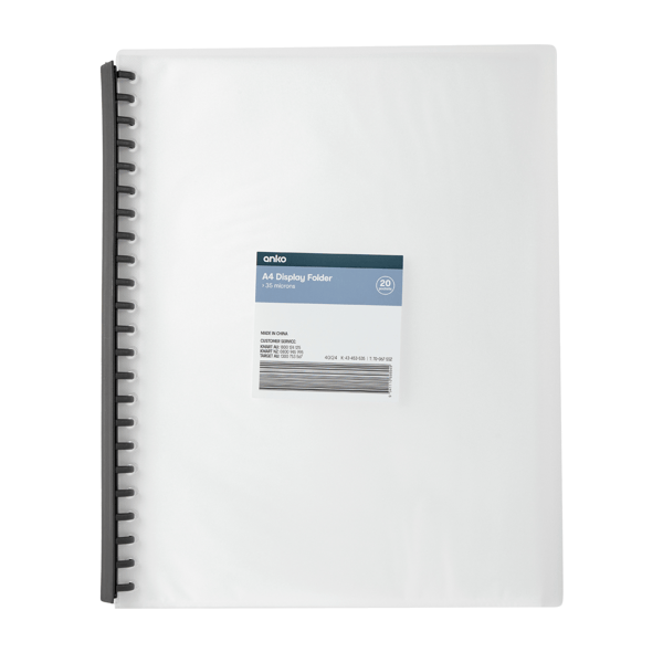 A4 Display Folder Clear Anko Target Australia a4-display-folder-clear-anko-target-australia