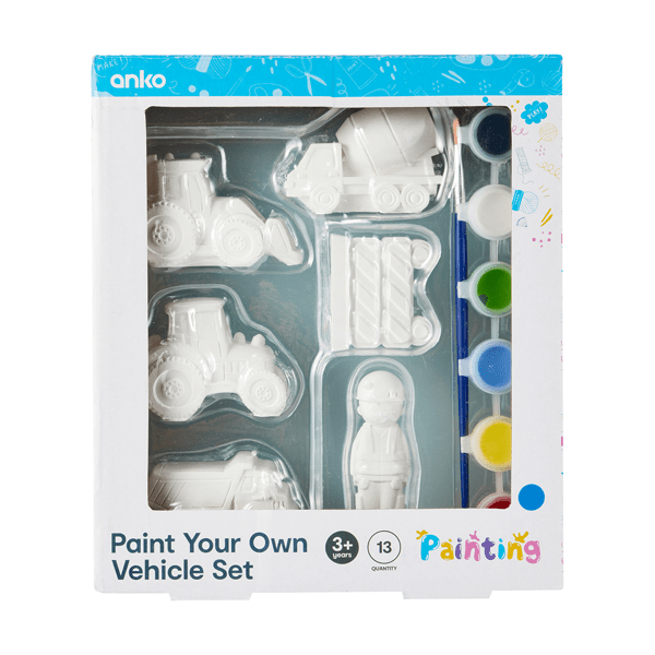 Paint Your Own Vehicle, 13 Piece Set Anko Target Australia