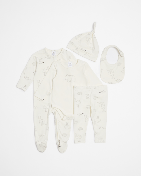 Baby Organic Cotton 5 Piece Starter Set Target Australia