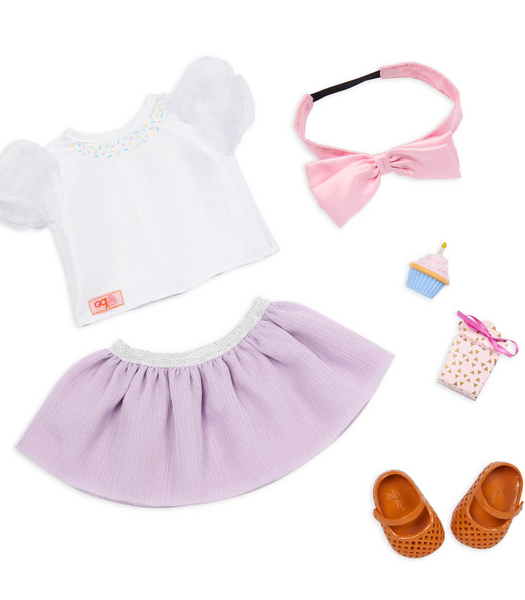 Our Generation Sweet Wishes Birthday Party Outfit For 46cm Dolls ...