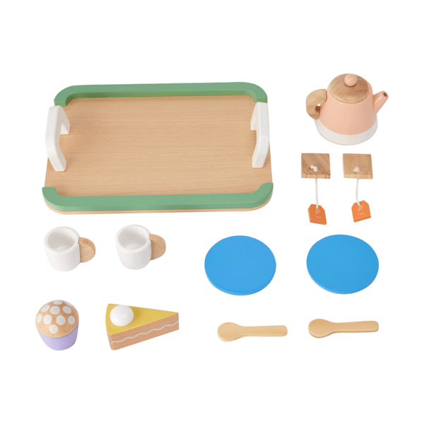 Wooden Tea Playset, 13 Piece Anko Target Australia