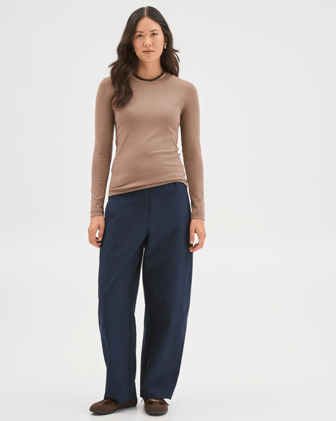 Soft Touch Long Sleeve T-Shirt - Fawn Marle | Target Australia