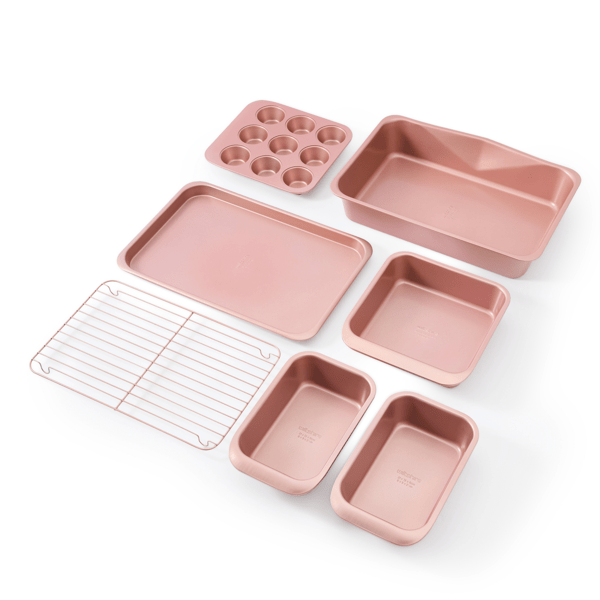 Rose Gold Wiltshire Silicone Bakeware Stack Wiltshire Bakeware