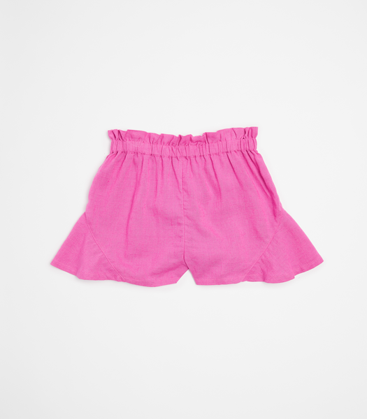 Linen Blend Ruffle Shorts | Target Australia