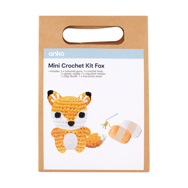 Mini Crochet Kit, Fox Anko Target Australia