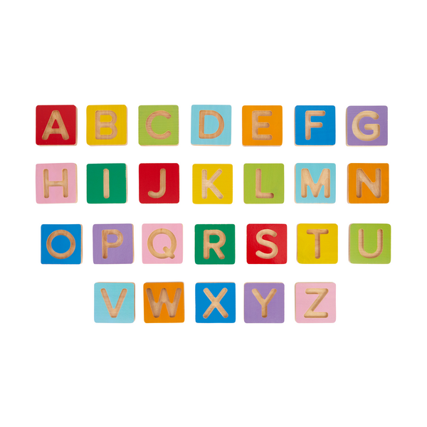 26 Piece Wooden A-Z Tiles Playset - Anko
