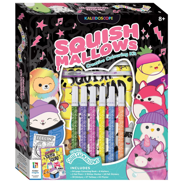 Kaleidoscope Squishmallows Creative Colouring Kit - Book | Target Australia