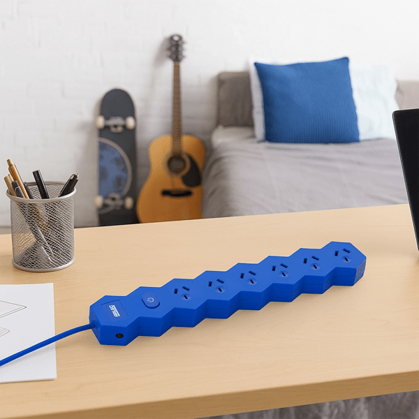 Arlec 6 Outlet Hexagon Master On/Off Switch Powerboard - Blue | Target ...