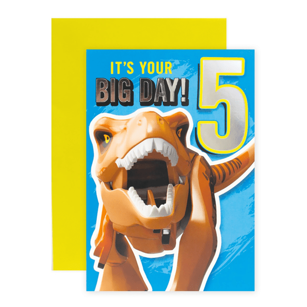 Biglietto D'Auguri Jurassic World JW007 - Birthday Boy - Con Busta, Ufficiale